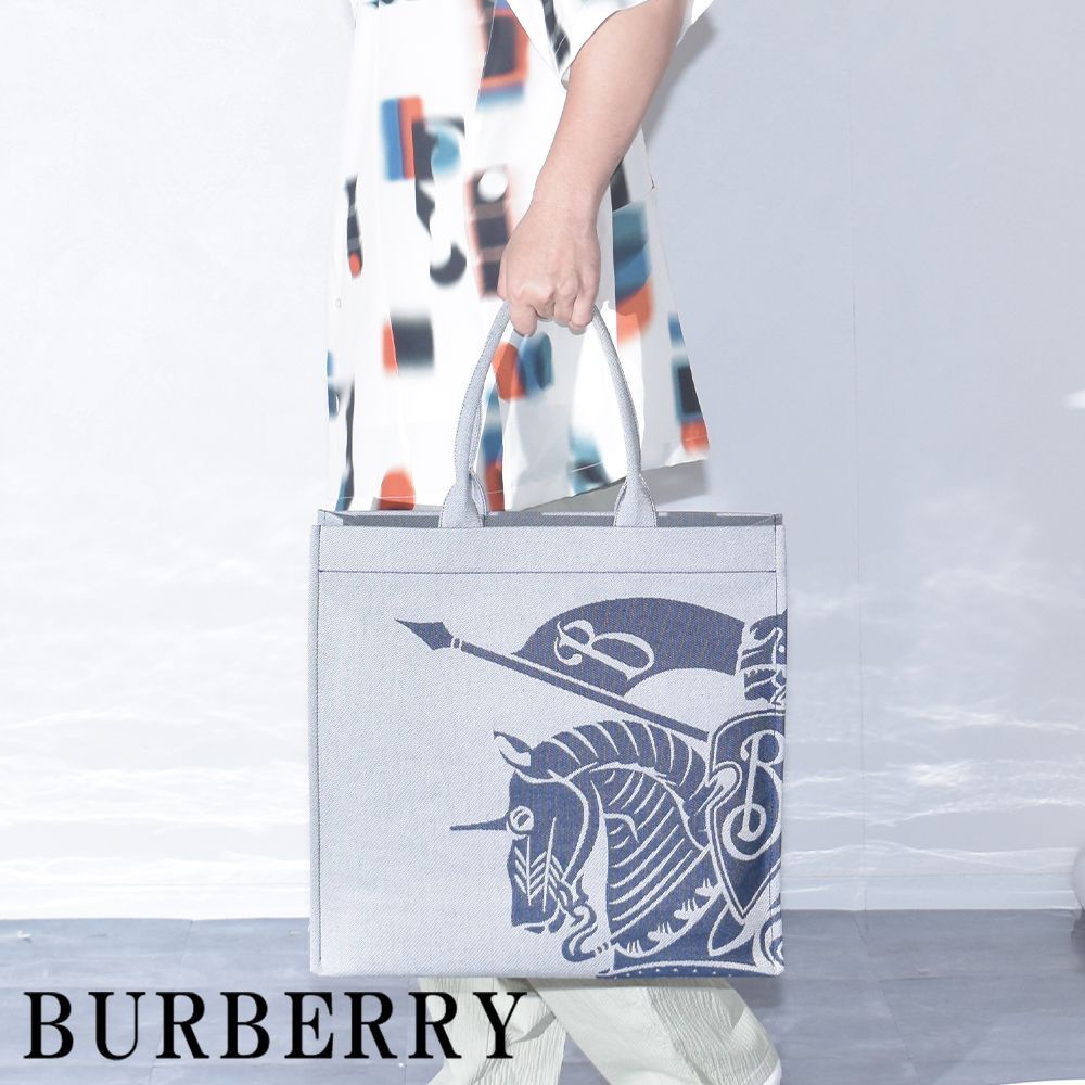 バーバリー トートバッグ ミディアム EKD キャンバストート ロゴ メンズ レディース ユニセックス ブランド 大きめ BURBERRY 80807491