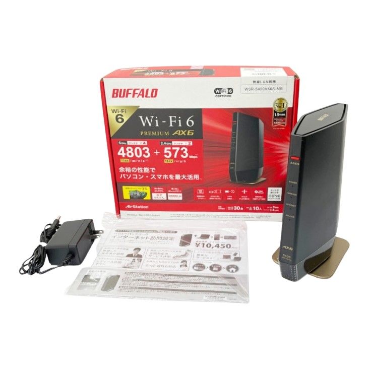 ◇◇BUFFALO バッファロー Wi-Fiルーター 無線LAN親機 WSR-5400AX6S-MB 