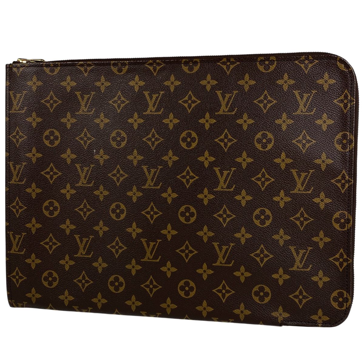 ルイ ヴィトン Louis Vuitton ポッシュ ドキュマン セカンドバッグ ビジネス 書類ケース ブリーフケース クラッチバッグ モノグラム ブラウン M53456 メンズ