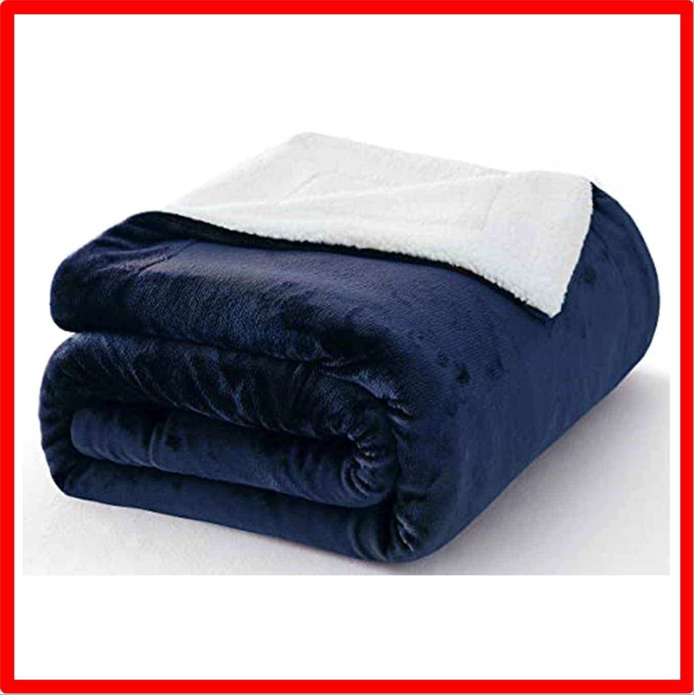 【匿名配送】 180*200-2枚合わせ_ネイビー AIFY 毛布 ダブル 2枚合わせ 厚手 ボア調 ハイボリューム 毛布 あったか 冬 ブランケット 暖かい 