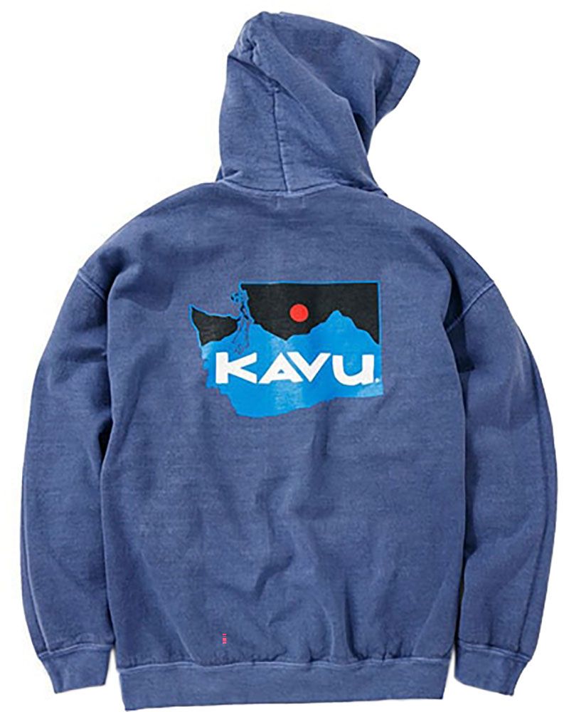 カブー KAVU アウトドア カブー メンズ ワシントンマップ パーカ パーカー スウェット フーディー キャンプ ロゴ トップス 19821720 052 ネイビー