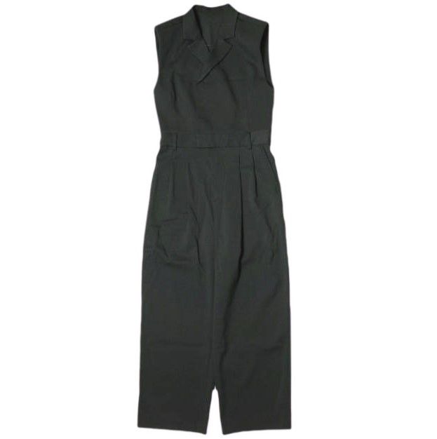 ADAM ET ROPE アダムエロペ 24AW スリーブレスジャンプスーツ GAY74500 36 ブラック オールインワン ノースリーブ g22718