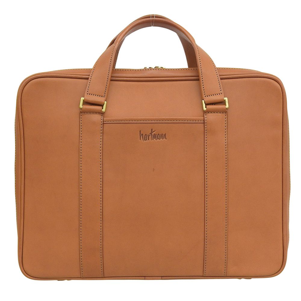 超 ハートマン hartmann Y2K ヴィンテージ ラゲージタグ レザー ビジネス ブリーフバッグ ブラウン ドレス 超 PC収 メンズ 数回使用程 旅