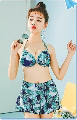 体系カバー 水着 4点セット 紐ビキニ セクシービキニ 体系カバー水着