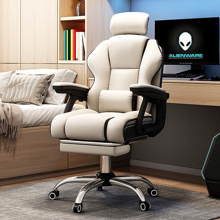 長時間作業を快適に オフィスチェア ホワイト