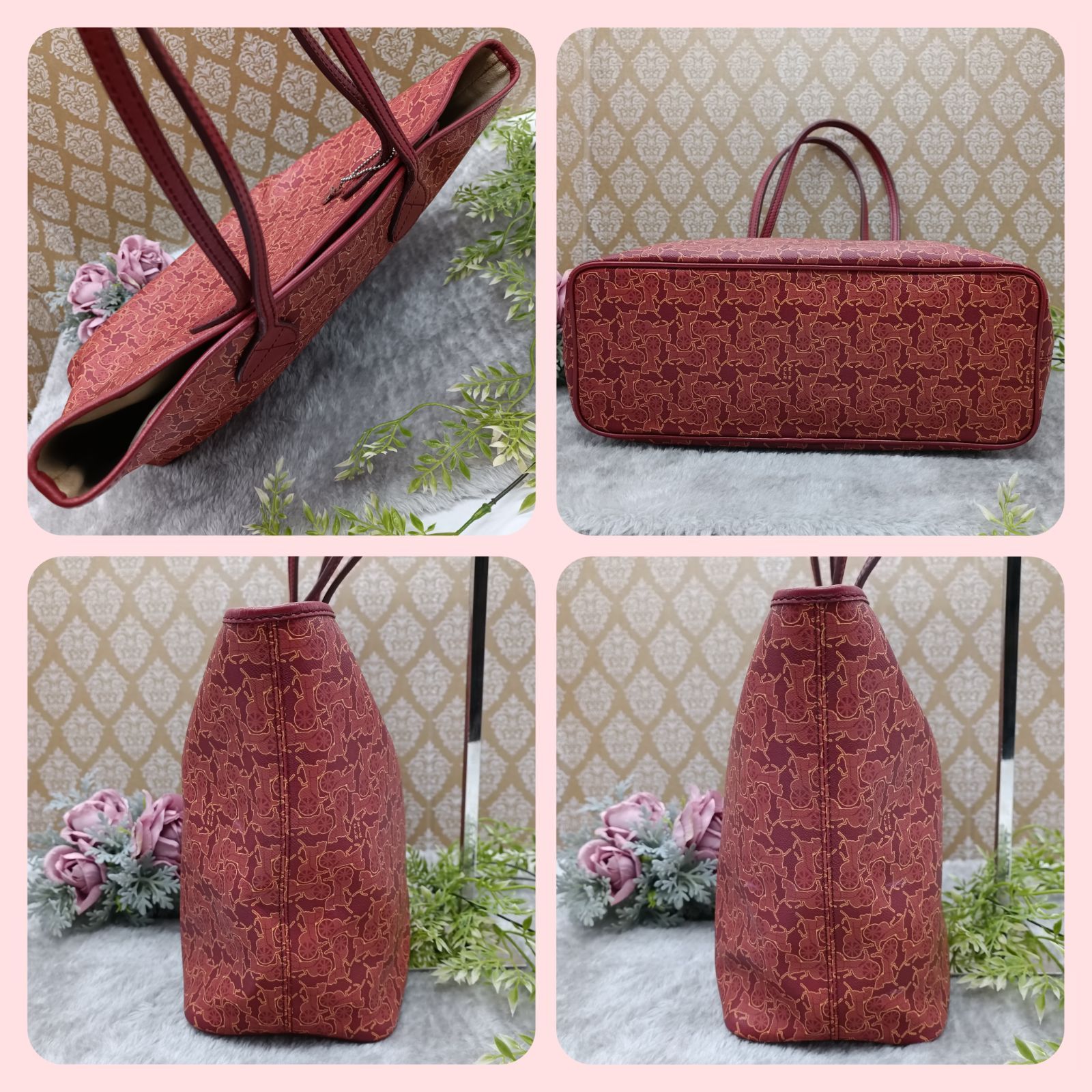 CELINE 》 ☆希少☆ セリーヌ トートバッグ サルキー チャーム付き 