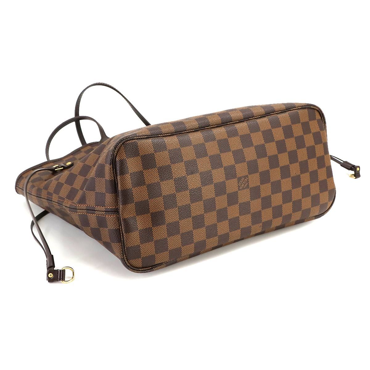 ルイ ヴィトン LOUIS VUITTON ダミエ ネヴァーフル MM トート バッグ エベヌ スリーズ N51105 ブラウン ゴールド 金具  90222951