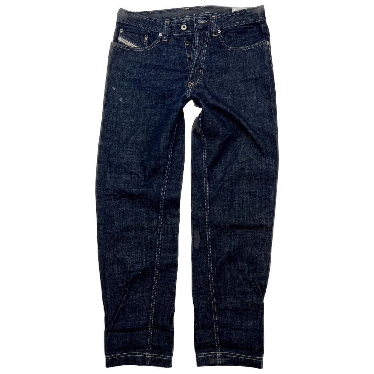 DIESEL ☆ Back In The Saddle 濃紺 デニムパンツ テーパード ジーンズ 