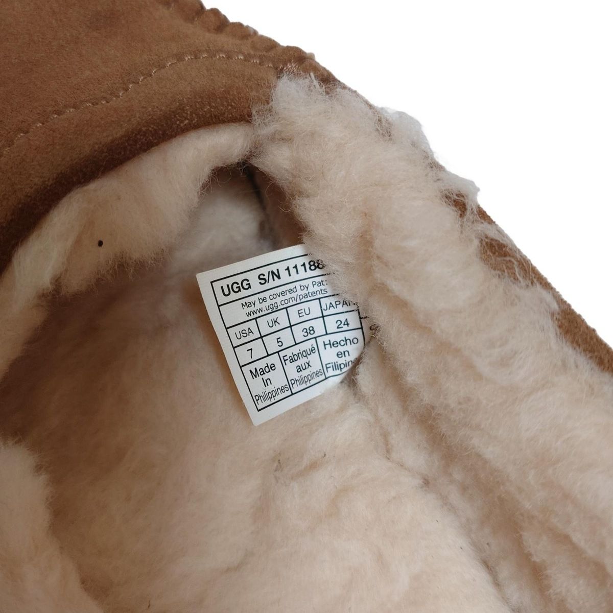 UGG(アグ) フラットシューズ 24 レディース - 1118841 ブラウン