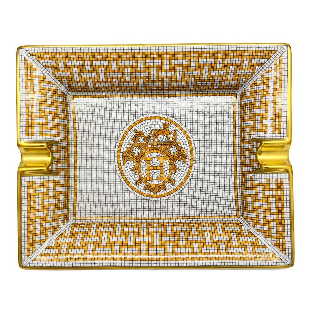 HERMES エルメス モザイク ヴァンキャトル 灰皿 トレイ アクセサリー