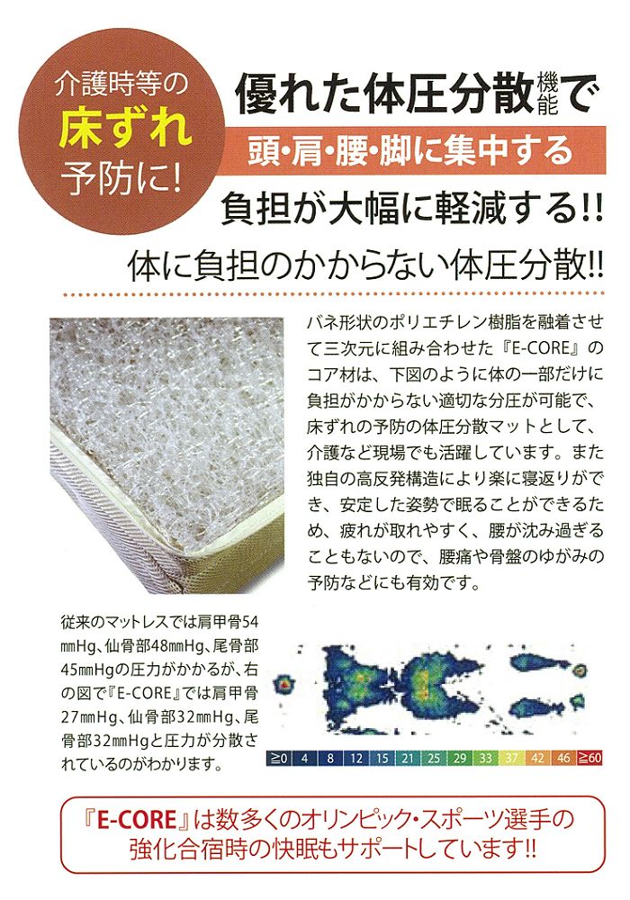 E-COREベビー三つ折り 夏冬兼用リバーシブルカバー付き - ハートフル