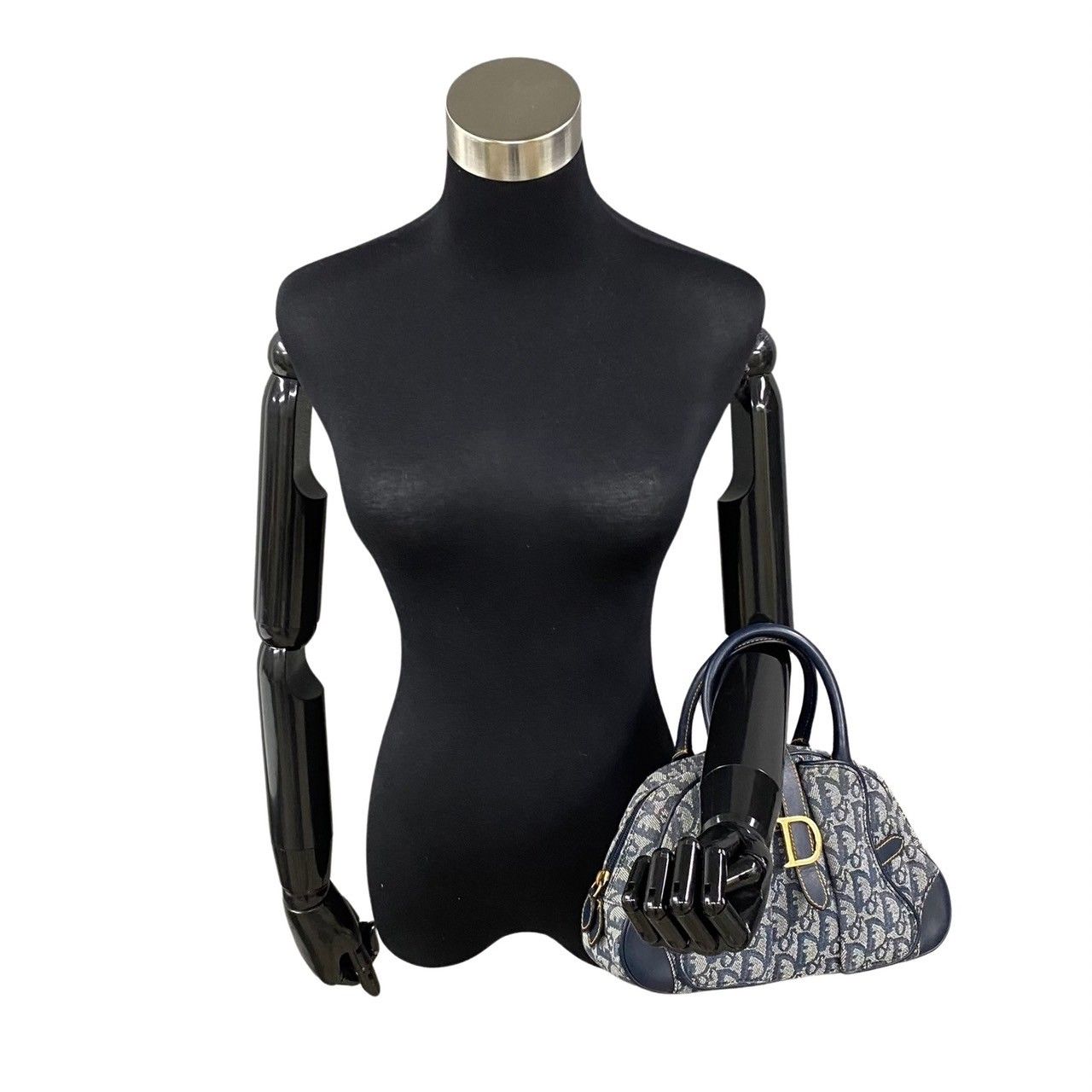 極 美品 Christian Dior ディオール ダブルサドル トロッター レザー  