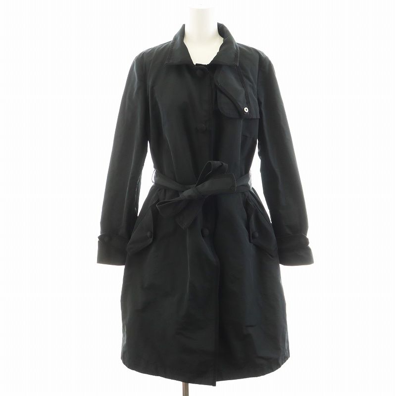 モンクレール MONCLER BASANE GIUBBOTTO コート ロング丈 アウター 1 黒 ブラック 410934909000 |AN31
