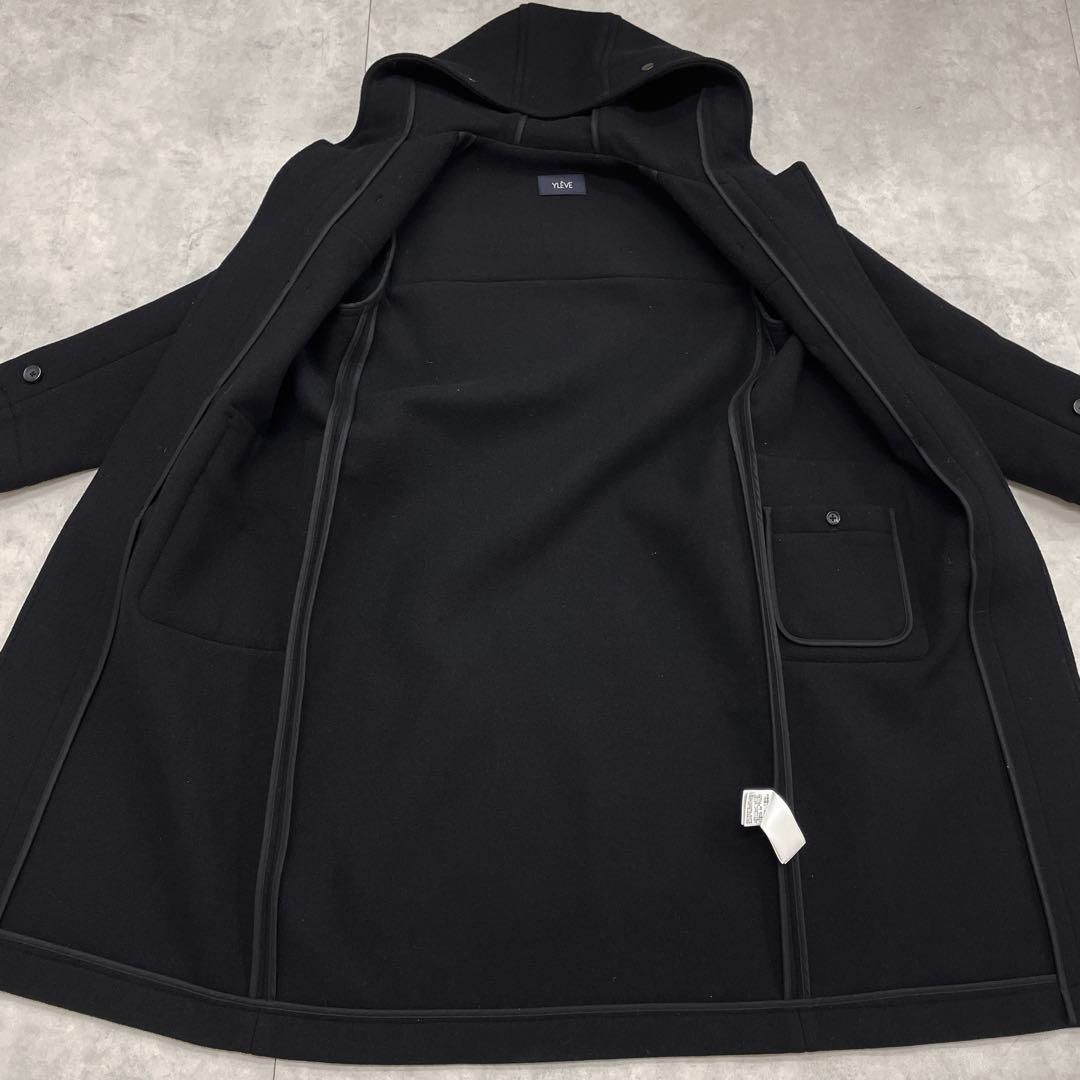 YLEVE イレーヴ ダッフルコート ロング 黒 ブラック ウール サイズ0
