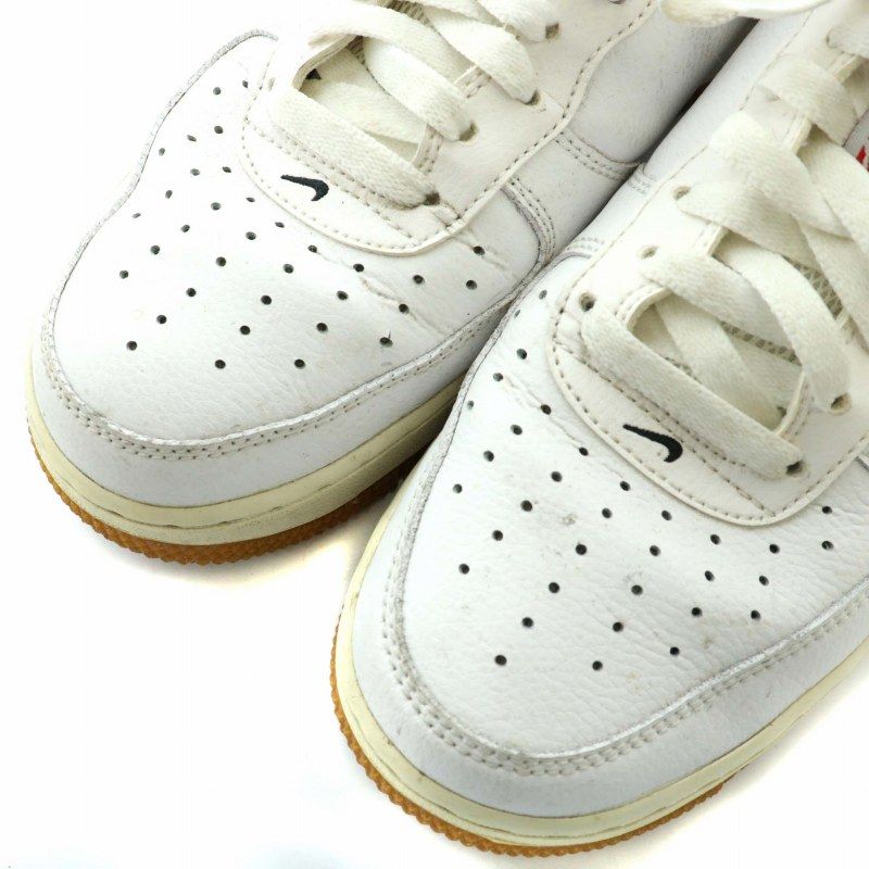 ナイキ NIKE × NBA エアフォース 1 ロー ホワイト クリムゾン ガム Air Force 1 Low White Crimson Gum  スニーカー レザー ローカット ロゴ US8.5 26.5cm 白 ホワイト CT2298-101 - メルカリ