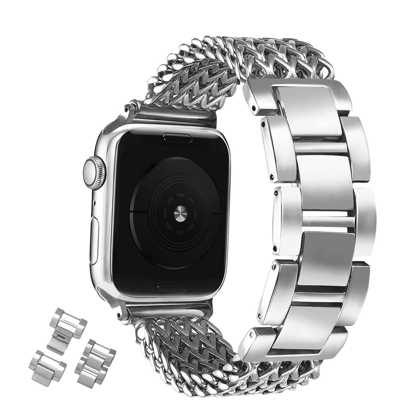 【人気商品】アップルウォッチ 交換ベルト メタル 交換用 シリーズ7/6/SE/5/4/3/2/1対応 ステンレス 45mm 44mm 42mm Apple Apple 41mm 40mm Watchアクセサリ バンド38mm Watch [HANDODO]