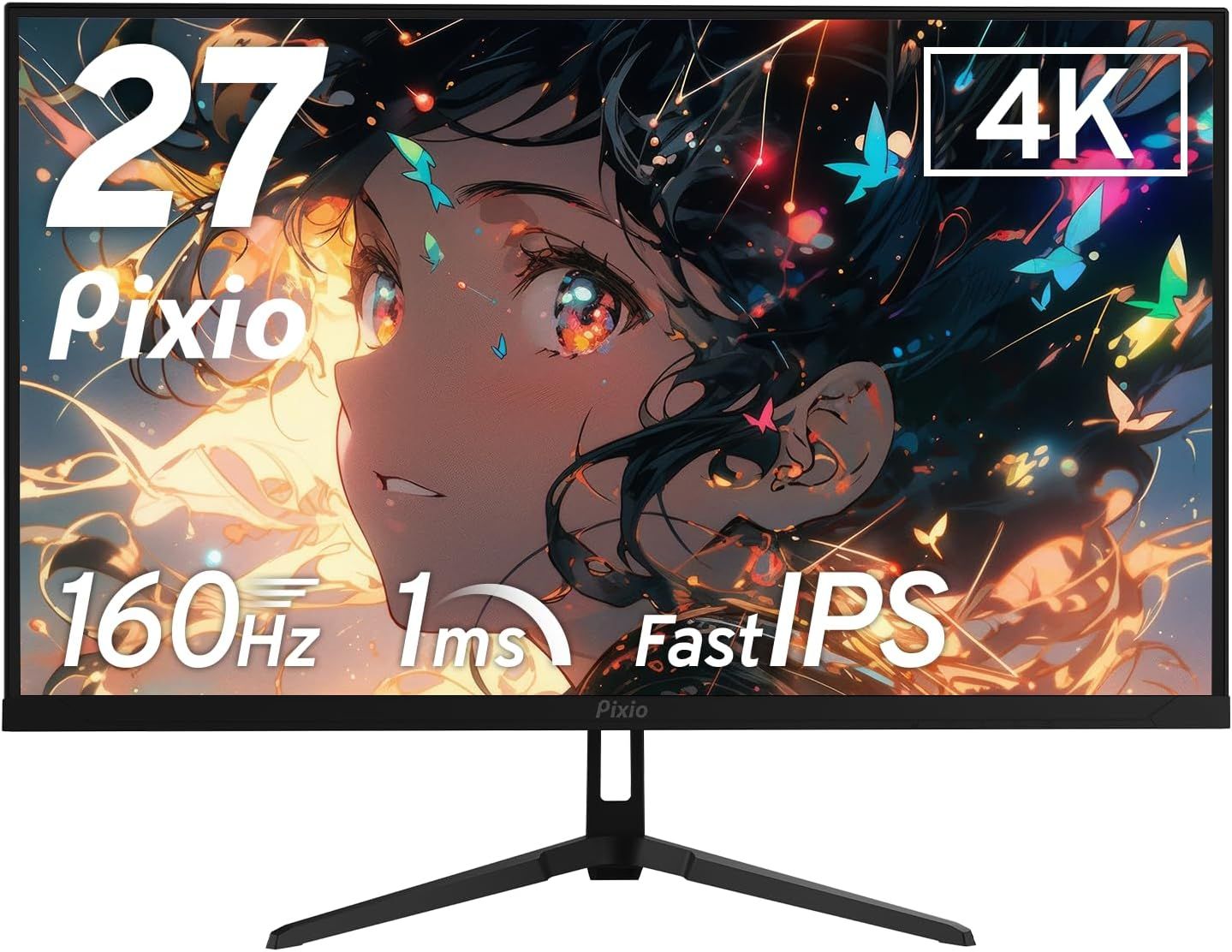 Pixio PX27U Wave Black ゲーミングモニター 27インチ 160Hz 4K Fast IPS