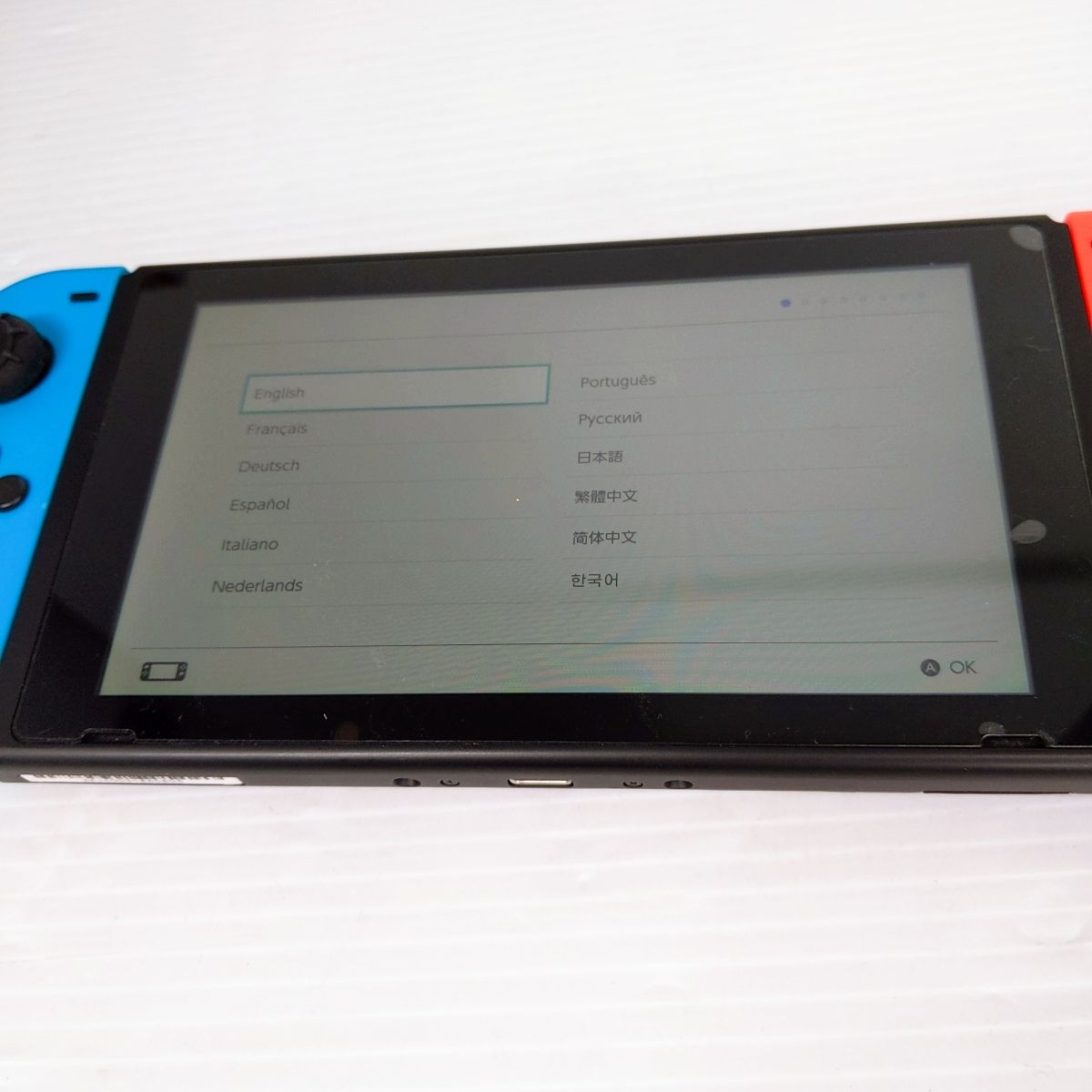 中古品】Nintendo スイッチ ネオンブルー HAD-S-KABAA〇YR-53255〇