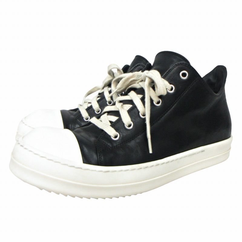 Rick Owens LOW SNEAKS 42 ブラック スニーカー リック Rick Owens LOW SNEAKS 42 ブラック スニーカー リック Rick Owens LOW