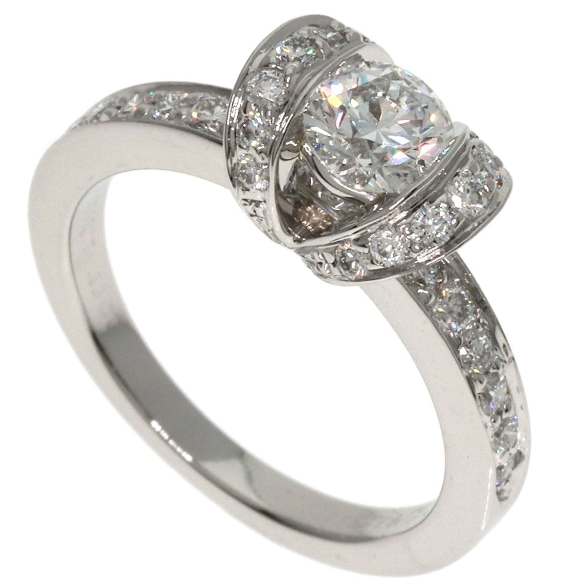 TIFFANY&Co. ティファニー リボン ソリティア ダイヤモンド リング  