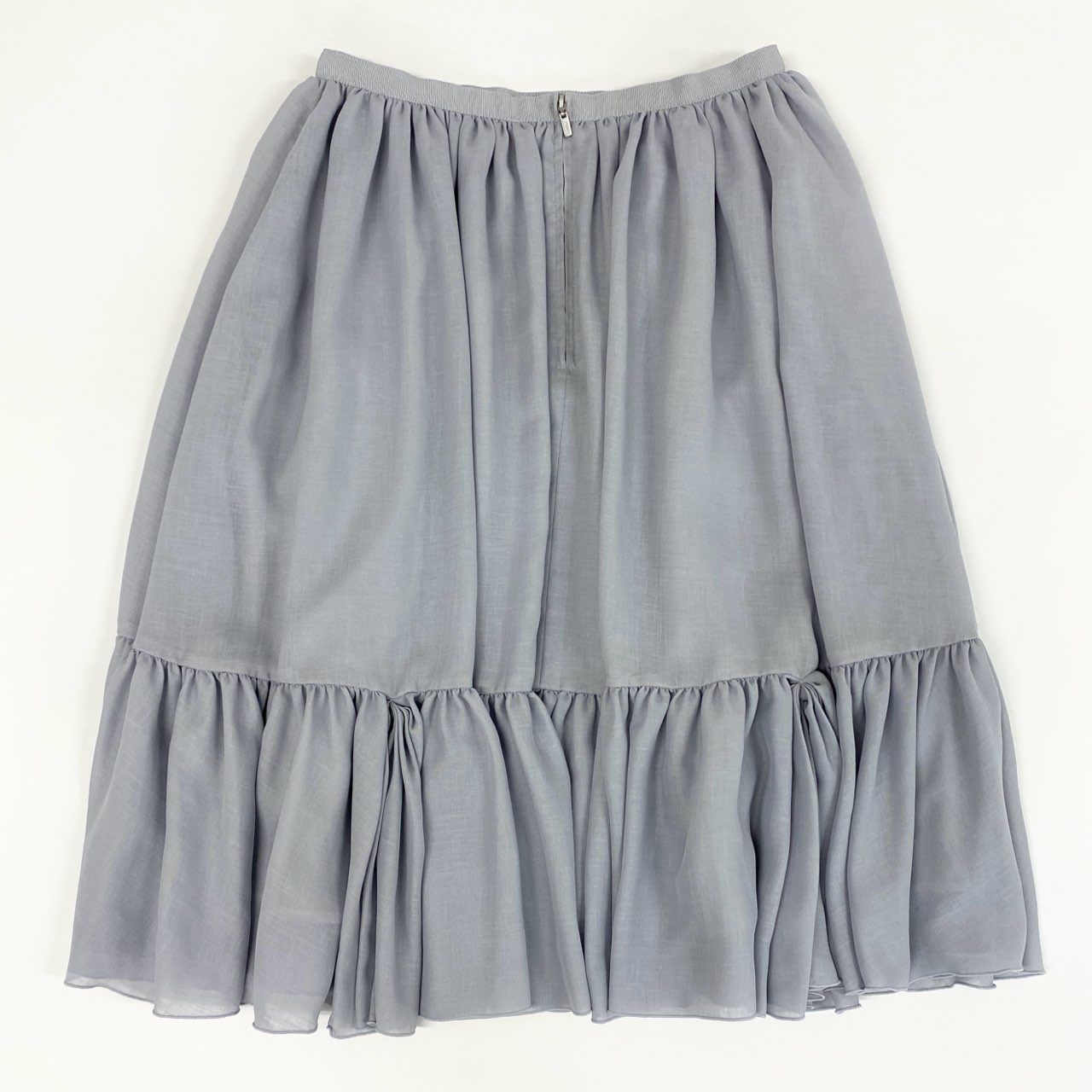 5c28 【美品】 FOXEY フォクシー ギャザーフレアスカート ミディ丈 