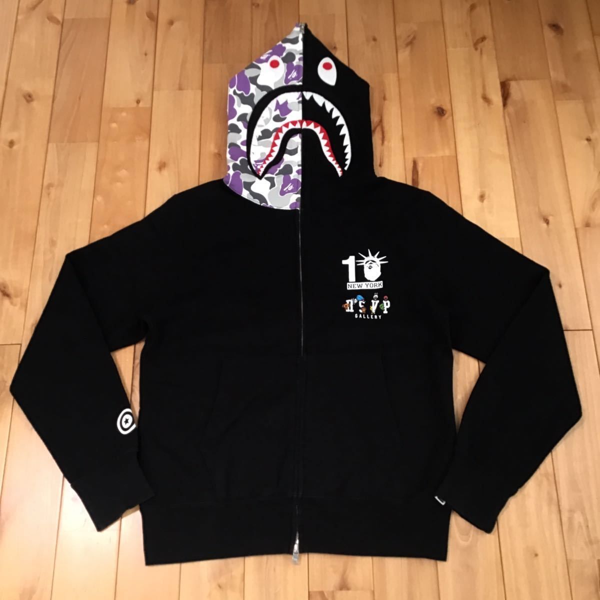 A BATHING APE RSVP NEW YORK シャーク パーカー | nate-hospital.com