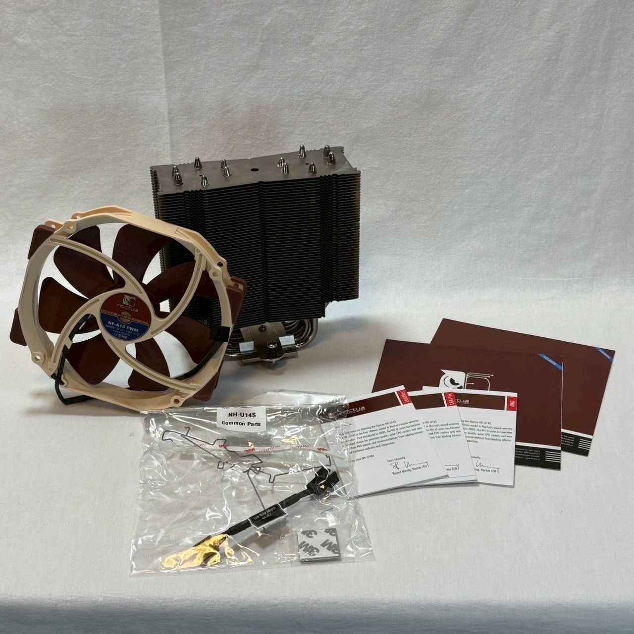 美品】Noctua/NH-U14S/CPUクーラーセット/NF-A15 PWM/NM-SFB4付/静音高