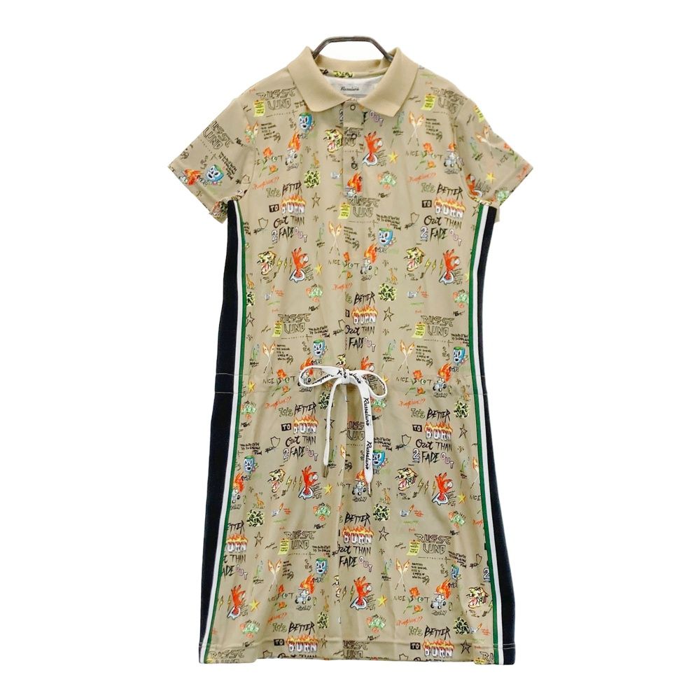 DESCENTE GOLF レディースワンピース Lオレンジ DESCENTE GOLF