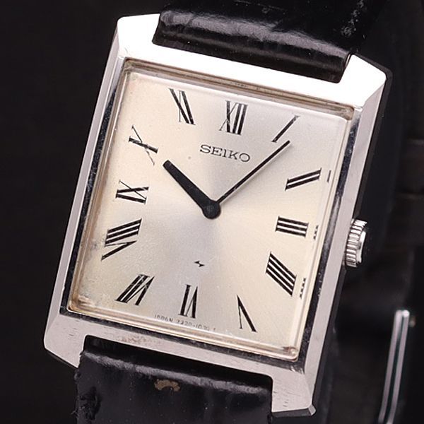 【OH済】 SEIKOセイコー2220-3031ローマンスクエア腕時計手巻き セイコー 手巻き 2220-3031 シャリオ スクエア ローマン