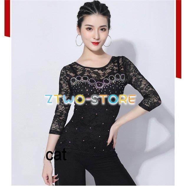 社交ダンス トップス（単品） 女性 社交ダンス衣装 レッスンウェア