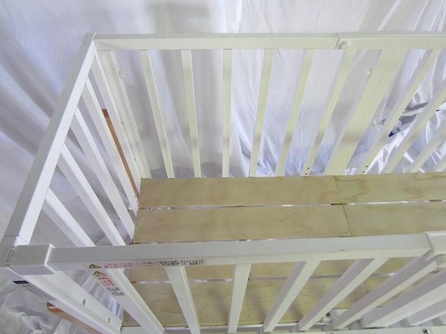 384  ベビー用品 寝具 大和屋 そいねーる3 ベビーベッド カラー ホワイト