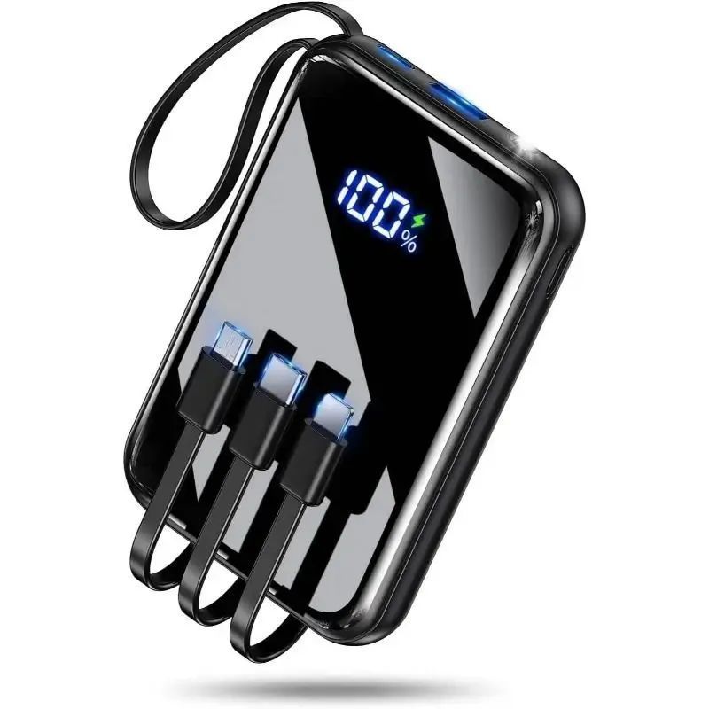 デザイン 大容量 軽量 小型 4台同時充電 LCDディスプレイ ミラーデザイン 超軽量 携帯しやすい type-c入力ポートとusb-a出力ポート モバイル充電器 スマートフォン充電器 LEDライト 携帯用 すべてのモデルと互換性があり CHRISTIANNAURATH_COM_BR