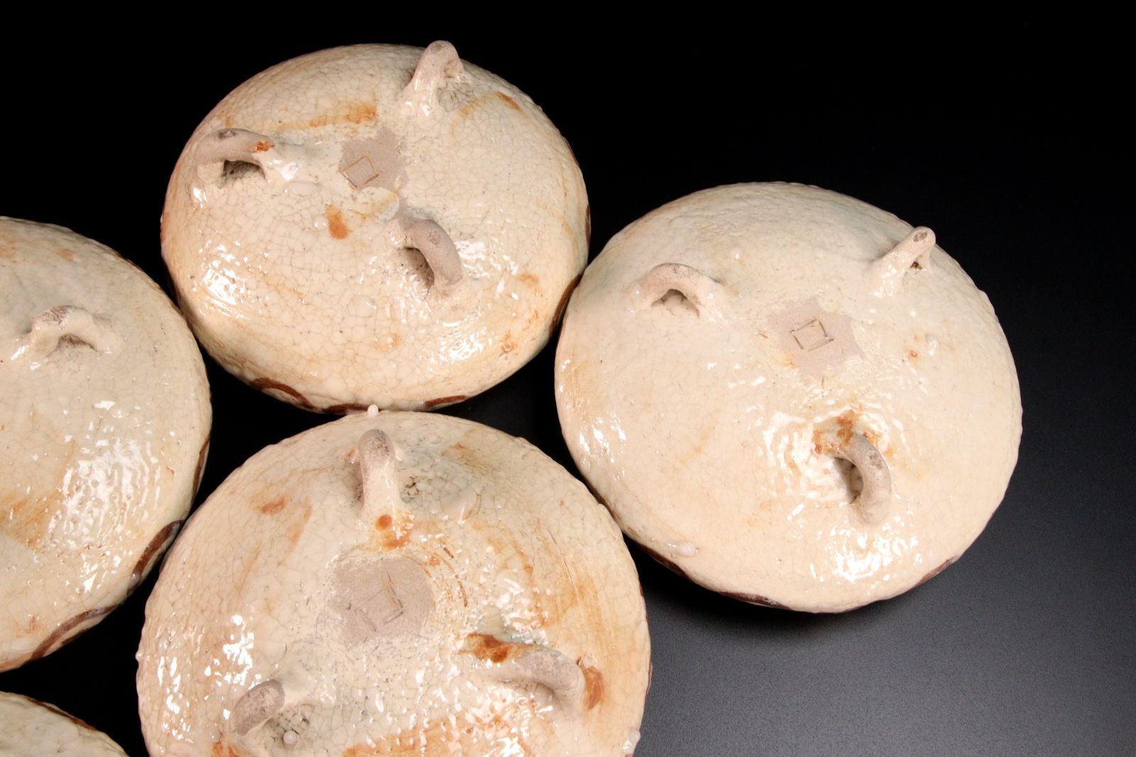 北大路魯山人 志野向付 5客 17cm 菊田清年識箱 唐物 骨董 古美術 楾