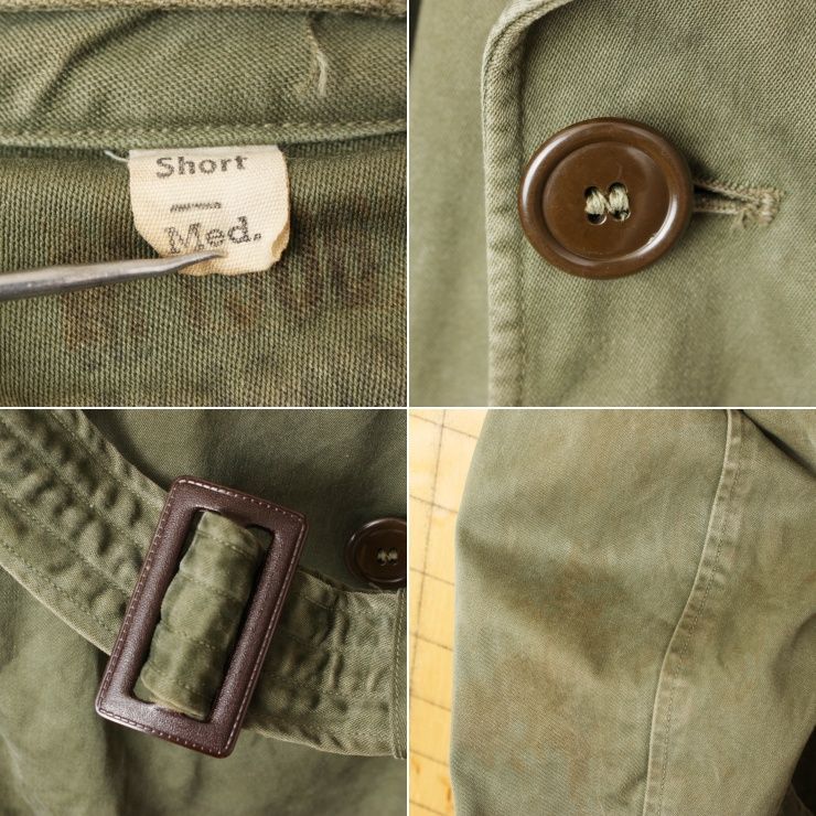 50s USARMY トレンチコート MEDIUMミリタリー米軍実物 aw138 - メルカリ