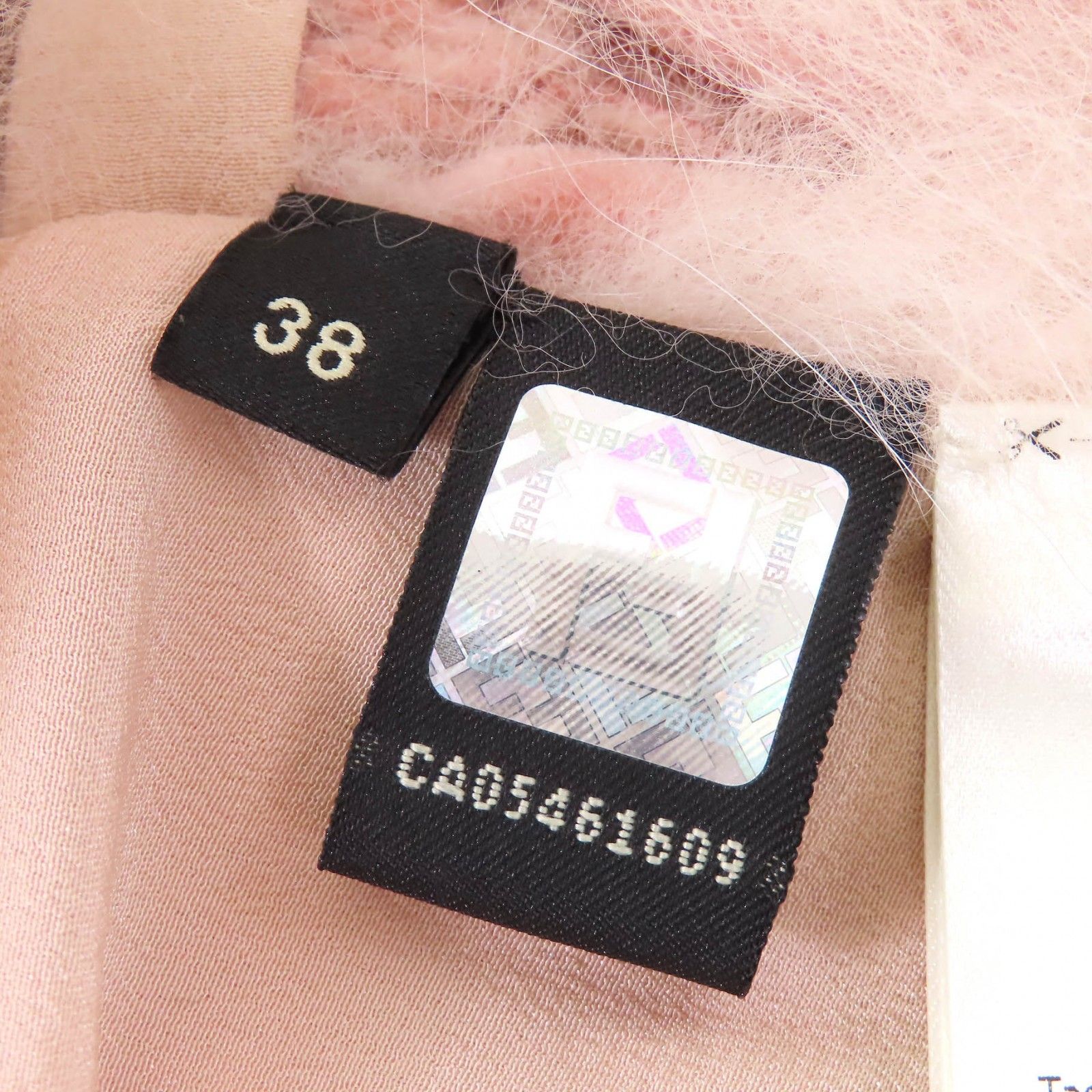 極美品△FENDI フェンディ FNZ492 リボン付き フォックスファー