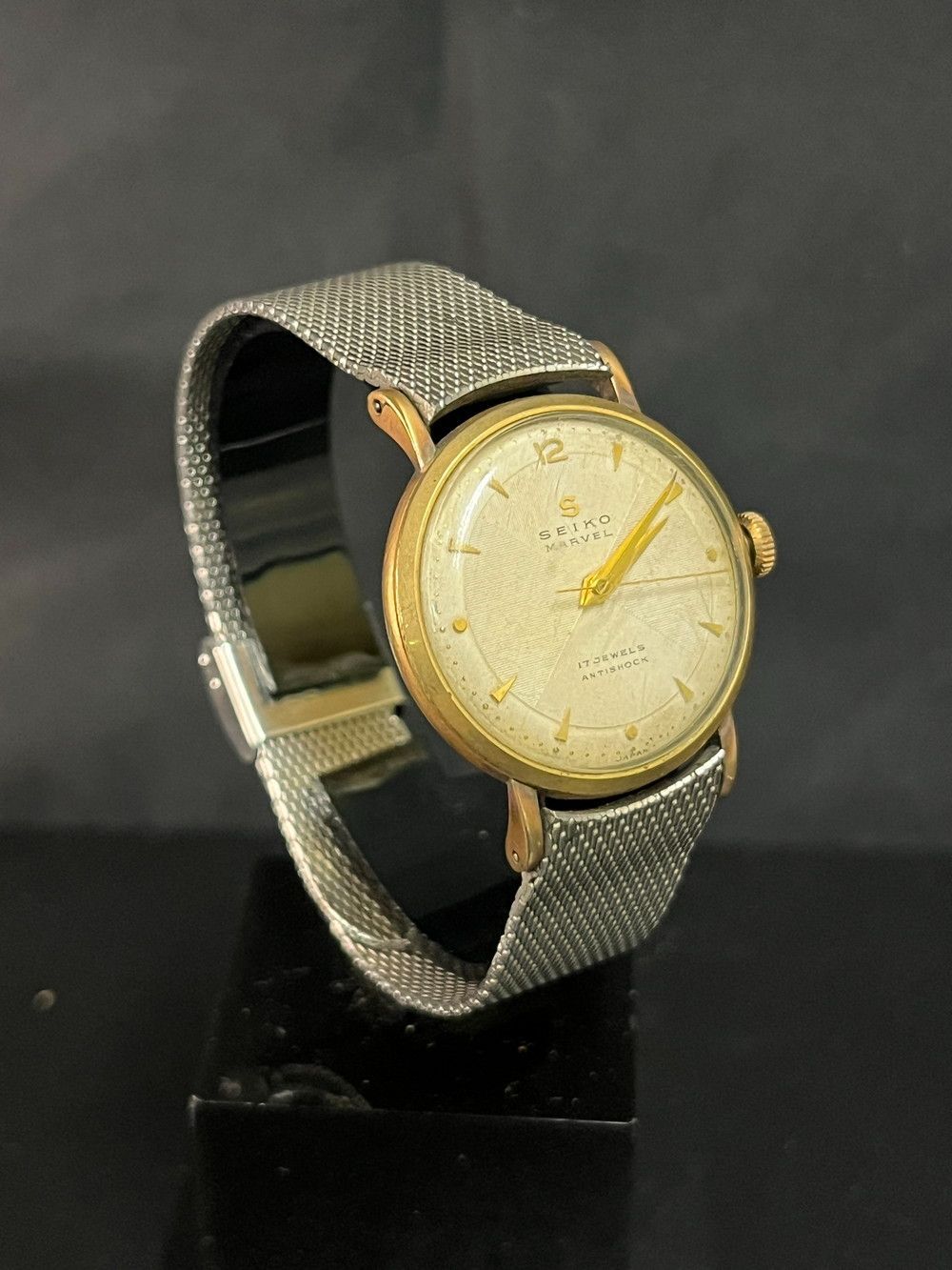 SEIKO セイコー MARVEL マーベル ヴィンテージ 14K 手巻き 腕時計