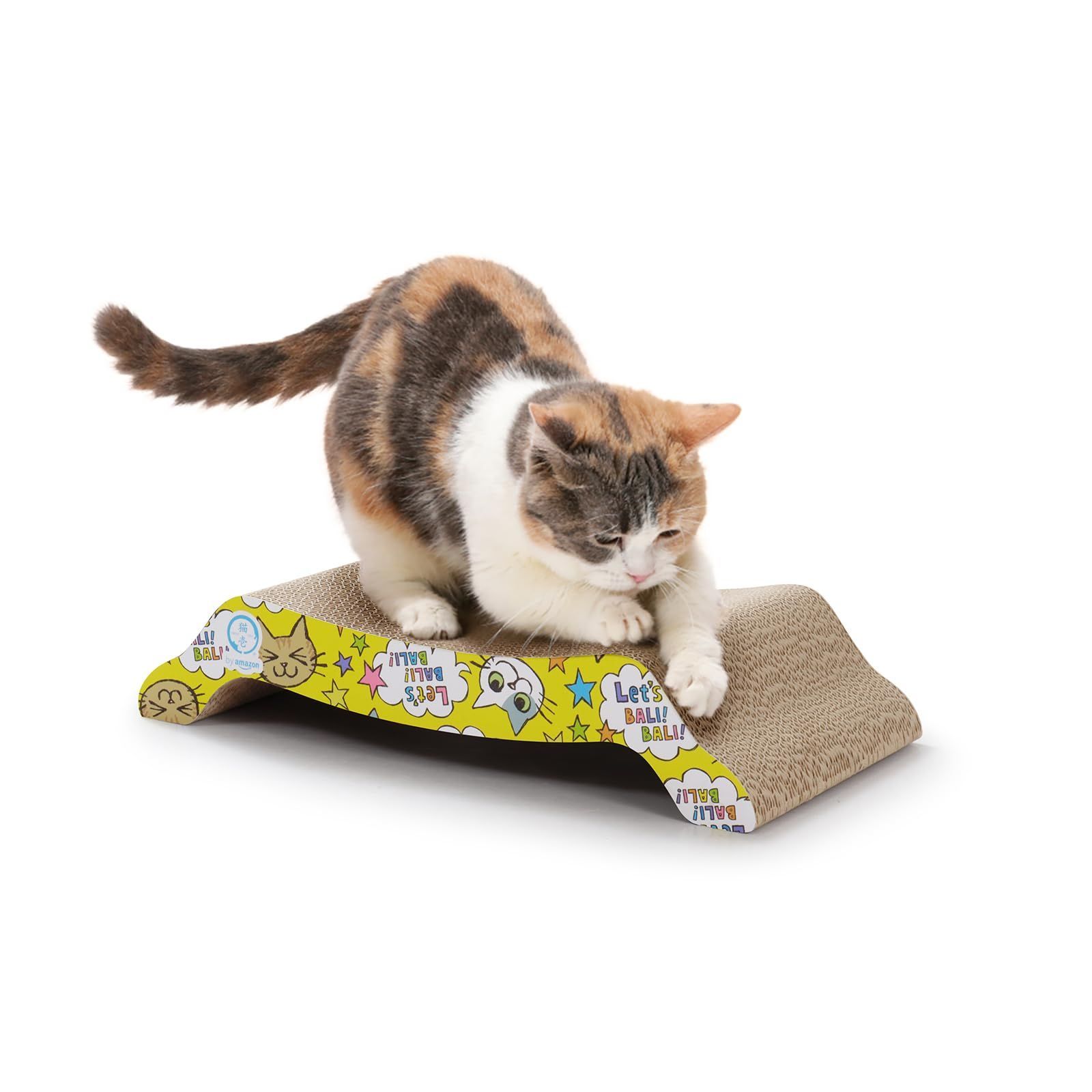 売切注意 お急ぎ下さい by 猫壱 爪とぎ バリバリベッドM 猫柄