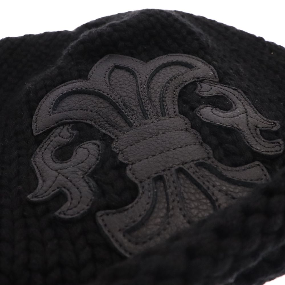 CHROME HEARTS (クロムハーツ) BEANIE CASH レザーパッチ