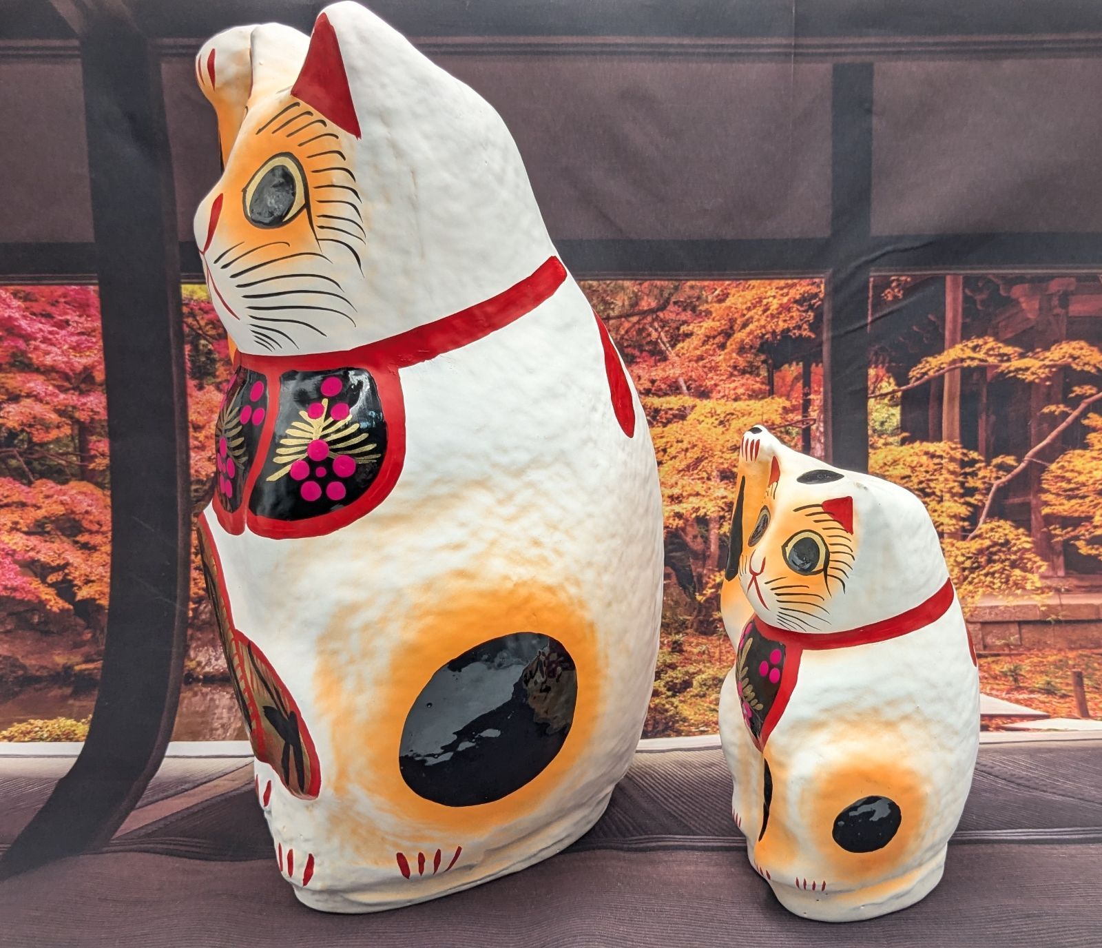 群馬県 伝統工芸品 高崎張り子縁起物招き猫張り子猫(大) 群馬県 伝統工芸