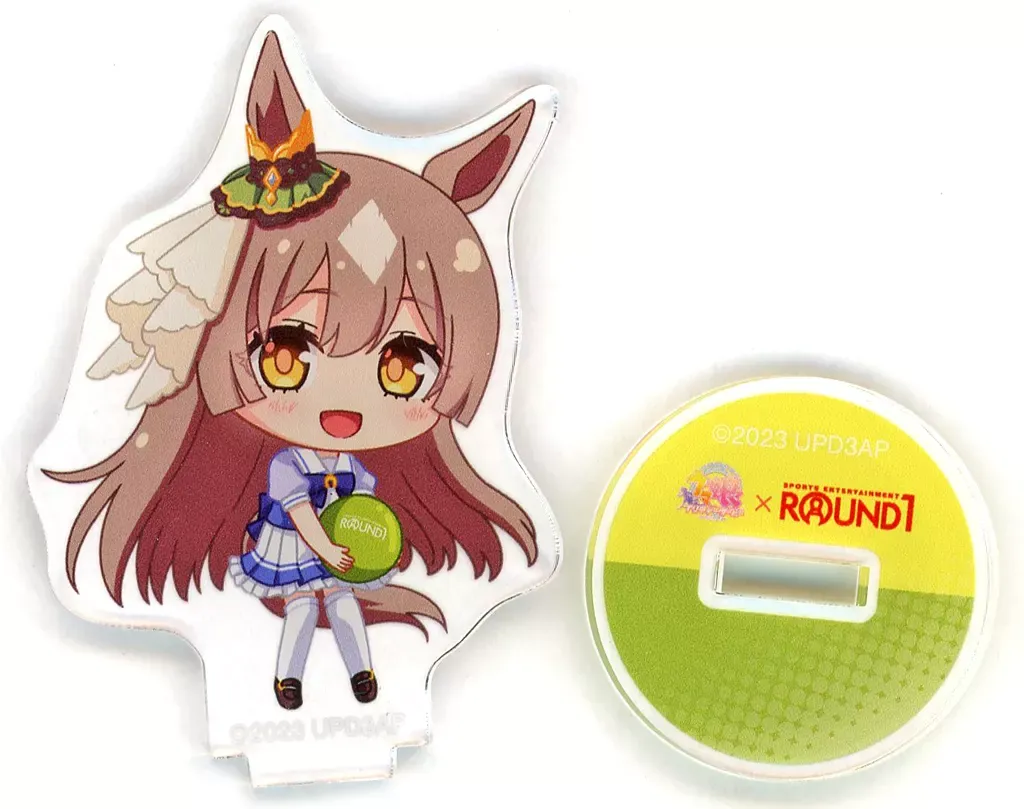 【中古】アクリルスタンド・アクリルパネル サトノダイヤモンド 「ウマ娘 プリティーダービー Season 3 × ROUND1 ちびキャラトレーディングアクリルスタンド」