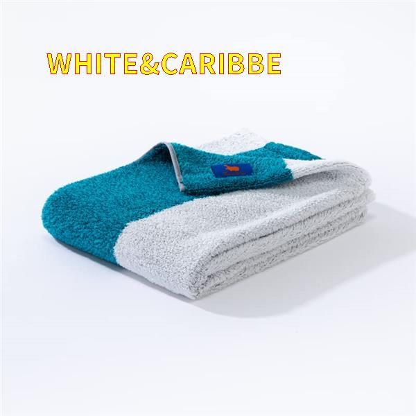 新品未使用】WHITE&CARIBBE バスタオル ヒポポタマス Hippopotamus