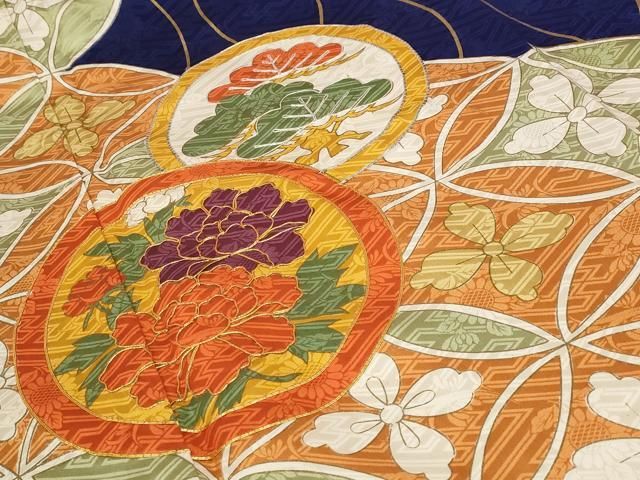 平和屋着物□豪華振袖 駒刺繍 七宝花丸文 金彩 正絹 逸品