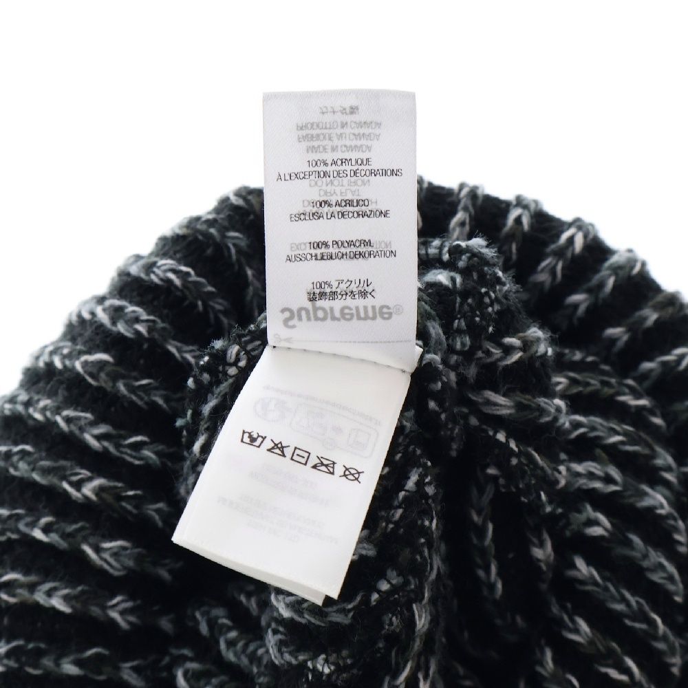 SUPREME (シュプリーム) 24AW Rainbow Loose Gauge Beanie Black SUPREME (シュプリーム) 24AW Rainbow Loose Gauge Beanie Black