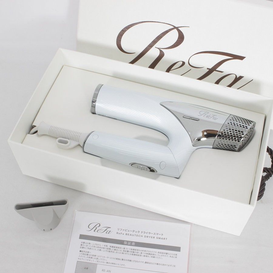 美品】MTG ReFa BEAUTECH DRYER SMART RE-AN-02A ホワイト ヘア 