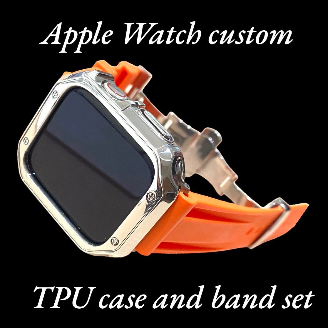 TBR☆アップルウォッチ ラバーベルト カバー Apple Watchバンド