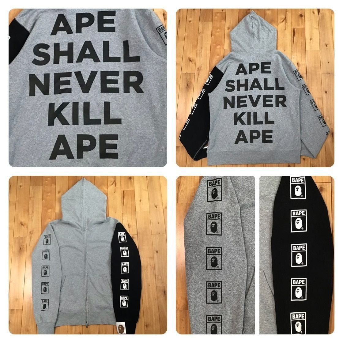 ☆ XL☆ BAPE ASNKA LOGO フルジップ パーカー a bathing ape