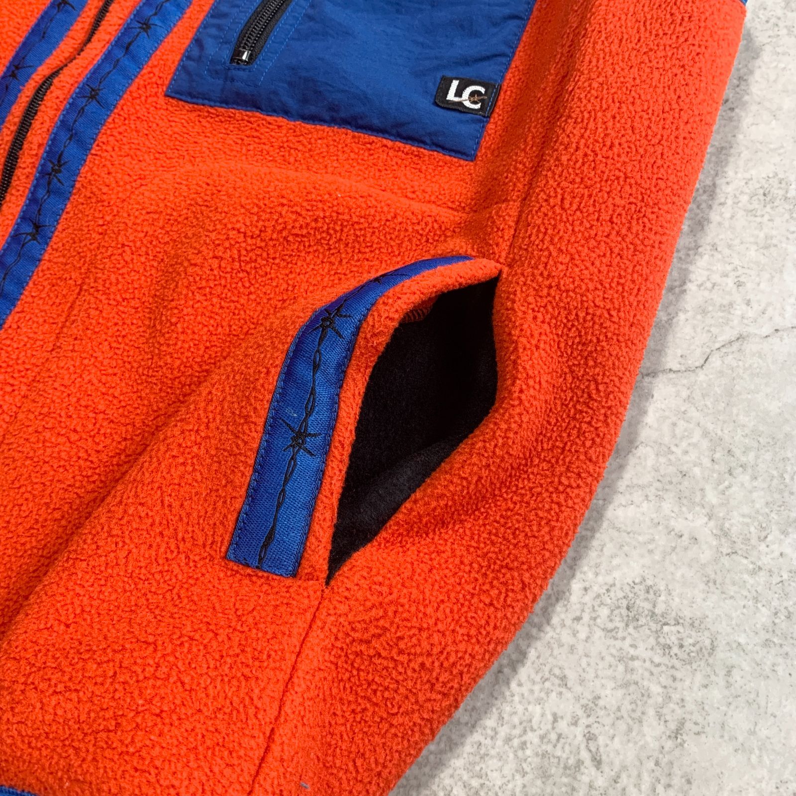 90s USA製 LAST CHANCE Barbed wire Fleece Vest ”POLARTEC” ラスト 