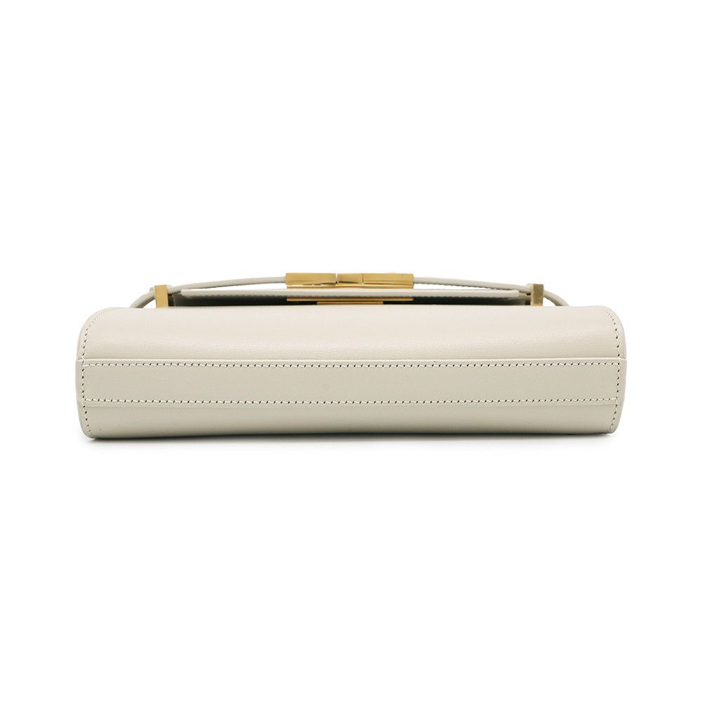 SAINT LAURENT マンハッタン ミニ レザー ショルダーバッグ 白 SAINT LAURENT マンハッタン ミニ レザー ショルダーバッグ 白