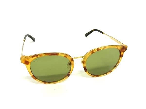 美品 GUCCI グッチ サングラス GG0204SK 004 56□20-150