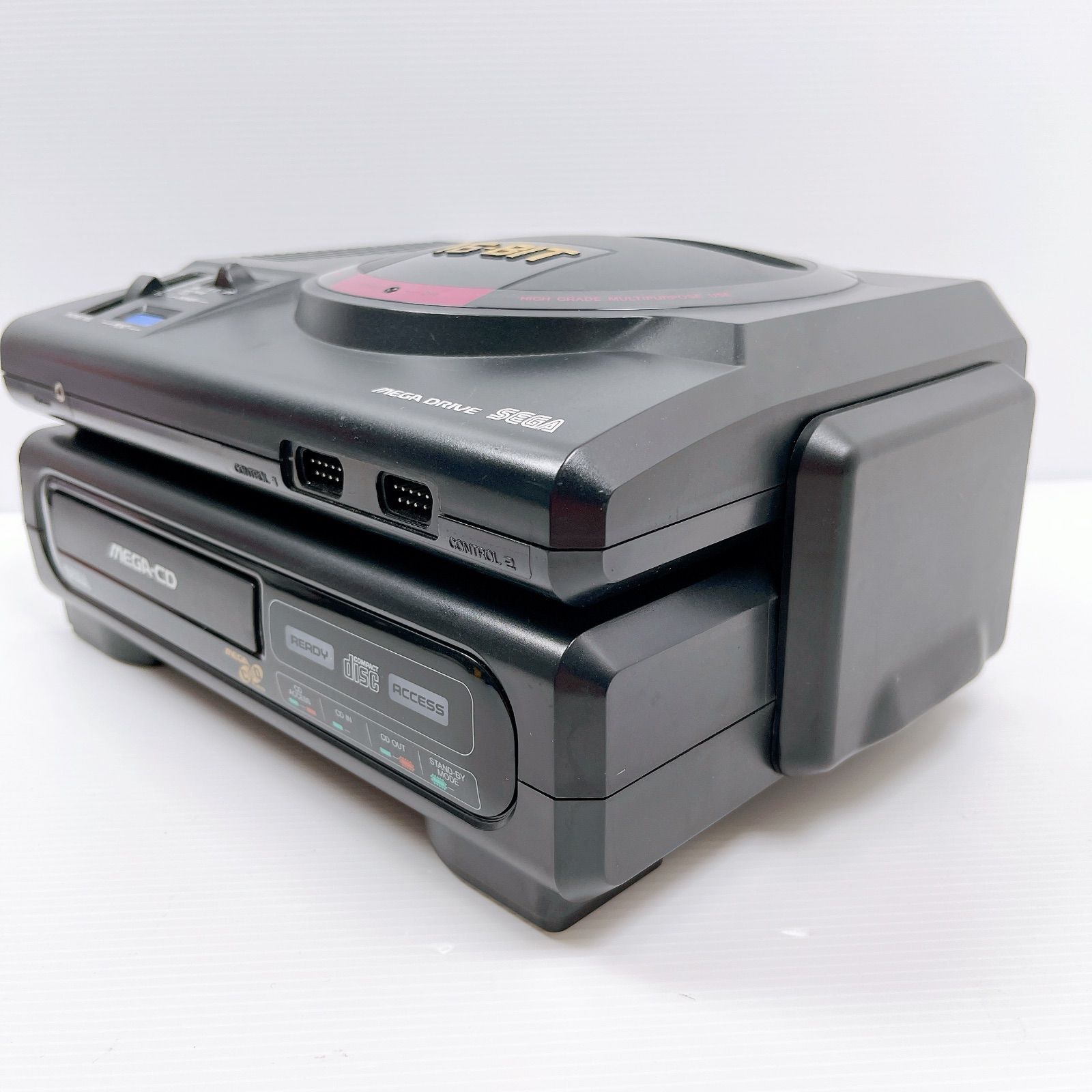 セガ メガドライブ 本体 MEGA-CD セット SEGA MEGA DRIVE 通電